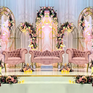 Elegante Fondo de Escenario para Bodas, Marcos Metálicos, Fondo Metálico para Bodas Cristianas, Panel Metálico Moderno para Bodas, Reino Unido - Product Image 1