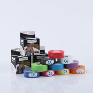 2.5cm*5m Kinesiology Skin Tape-Light Blue Waterproof Kinesiology Tapes With black box packaging