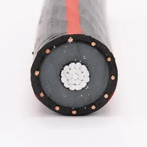 TR-XLPE 15KV 100% isolasi dengan konsentris netral UL disetujui kabel URD kabel pelindung konduktor aluminium 2awg hitam Xlpe