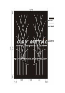Cabine d'ascenseur en acier inoxydable de conception de panneau métallique d'art de mur d'ascenseur d'acier inoxydable - Product Image 4