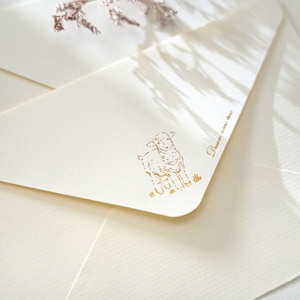 Phong bì, thư và giấy được thiết lập với ý nghĩa nâng cao dập vàng để gửi Thiệp sinh nhật cho bạn bè - Product Image 4