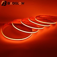 Bande LED COB Flexible RVB 1080 LED de 5 cm à Découpes, Faible MOQ, pour Éclairage d'Ambiance TV, Décoration de Fêtes et Vitrines de Magasin, DC 24V, Vente en Gros