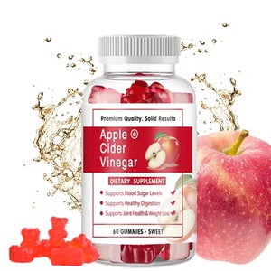 Gomitas de Vinagre de Sidra de Manzana Orgánico, Vitaminas para Adultos, Apoyo a la Digestión, Pérdida de Peso, Sin Azúcar, Certificación Halal, Probiótico, Sangre - Product Image 2