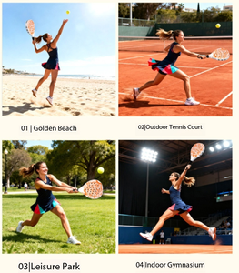 Racchetta da Padel Portatile Leggera con Telaio in Carbonio per Divertimento in Famiglia e con Colleghi - Product Image 5
