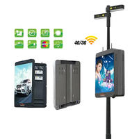 Pantalla LED para Poste, Impermeable, a Todo Color, Señalización Digital 4G para Farolas, Aceras, Centro de Ciudad, Exterior, P2.5