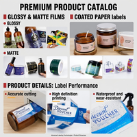 Etiquetas de Venta Directa de Fábrica, Impresión UV, 3ml 5ml 10ml, Etiqueta Personalizada para Frascos, Etiquetas de Embalaje para Botellas de Vidrio