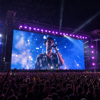Pantalla LED de Alquiler 500x500mm, Panel LED P3.91 para Interiores y Exteriores, Ideal para Conciertos, Bodas y Eventos