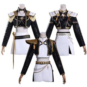 ชุดคอสเพลย์สีดำทองสำหรับผู้ใหญ่และเด็ก ชุด KPop <span class=keywords><strong>Demon</strong></span> Hunters มิรา โซอี้ รูมิ ซาจา ชุดคอสเพลย์สำหรับเด็กผู้ชายและเด็กผู้หญิง ชุดเดรสสำหรับงานปาร์ตี้ฮาโลวีน - Product Image 4