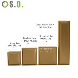 Caja de Joyería de Piel Sintética con Logotipo Personalizado al por Mayor en Rojo, Azul, Gris y Dorado para Collares, Pulseras, Pendientes y Anillos - Product Image 4