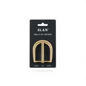 Fibbia per Cintura ILAN 2.5cm Oro Argento Confezione Mista 1 Pezzo per Cinture in Pelle - Product Image 1