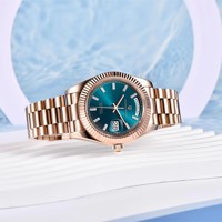 Jam Tangan Mekanik Otomatis Mewah PAGANI DESIGN 1783 Warna Terbaru Rose Gold Biru untuk Pria Jepang NH36 AR Sapphire