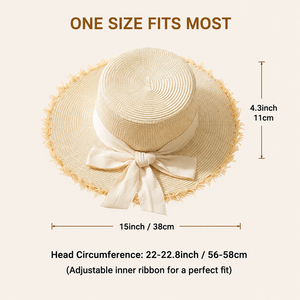 Chapeau de paille personnalisé avec nom - Cadeaux personnalisés pour demoiselles d'honneur pour enterrement de vie de jeune fille, chapeau de <span class=keywords><strong>soleil</strong></span> pour future mariée pour lune de miel - Product Image 6