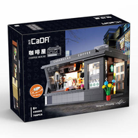 Liangjun C66005 Streetview LED Café Magasin Architecture Amis Maison Briques Moderne Café Boutique Blocs de Construction Jouets de Construction