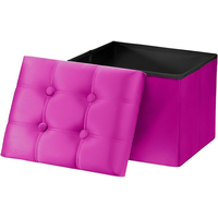 Banc de rangement pliable moderne en velours 43*33*33 cm, ottoman de haute qualité pour hôpital, école, chambre, salon, salle de sport, hôtel