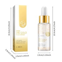 Sérum facial à l'essence d'escargot doré 24 carats OEM/ODM, unifie le teint, lisse les rides, sérum facial à l'escargot doré 24 carats