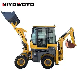 Chinese Reliabe 4wd Backehoe Excavator Loader 4x4 Mini Front Loader Backhoe