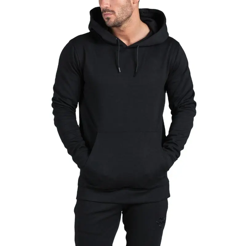 classical high quality sportswear plain blank mens custom oem printed pullover gym hoodies