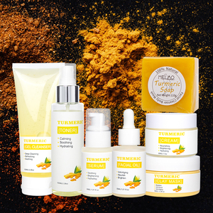 MELAO OEM <span class=keywords><strong>Kit</strong></span> de Cuidado de la Piel Vegano de Marca Privada, Fabricante de Kits de Cuidado Facial <span class=keywords><strong>Coreano</strong></span> con Cúrcuma Anti-Acné e Iluminador, Set de Regalo - Product Image 4