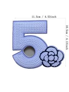 新しい創造的なスパンコールパッチは衣服の付属品のためにアイロンをかけることができます。No.5ローズスパンコール布パッチ - Product Image 4