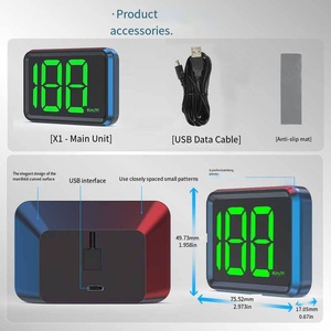 Universal Car Auto Gauge X1 GPS Velocímetro digital Car Hud Head up Display Universal Fuente grande - Product Image 4