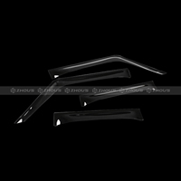 Nuevos deflectores de ventana cromados negros de alta resistencia para lluvia y sol, 4 piezas, visera solar para puerta, accesorios para coche L663 Defender 90 110