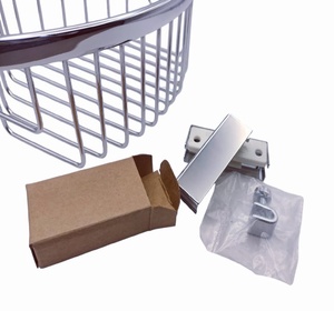 Carrito de ducha de esquina cromado moderno para baño para jabón y botellas 30518 - Product Image 1