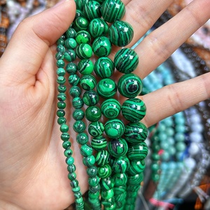 All'ingrosso di moda di <span class=keywords><strong>Malachite</strong></span> artificiale <span class=keywords><strong>pietra</strong></span> per la creazione di gioielli di <span class=keywords><strong>Malachite</strong></span> artificiale perline sciolte perline rotonde naturali - Product Image 4