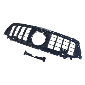 Parrilla Delantera para Mercedes-Benz, Negra con Franjas Plateadas, para W118 2024-2025, Estilo GT, Diseño Vertical - Product Image 2