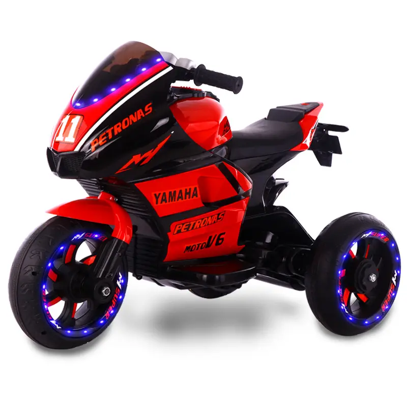 Wholesale Music and Light Electric Rechargeable Kids Plastic Pedal Ride On Motorcycle