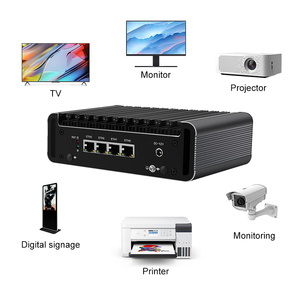 Vtex Mini PC computadora de escritorio de baja potencia 4x <span class=keywords><strong>Rj45</strong></span> <span class=keywords><strong>caja</strong></span> de Metal sin ventilador con tarjeta Sim 4G LTE nuevo J4125 CPU DDR4 RAM SSD <span class=keywords><strong>disco</strong></span> <span class=keywords><strong>duro</strong></span> - Product Image 6