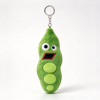Porte-clés en peluche personnalisé, en coton PP doux, pendentif rembourré, OEM ODM, cadeau promotionnel pour fête