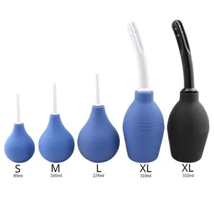 Caja personalizada gratis-Enema Rectal Sistema de limpieza de ducha Gel de silicona Bola azul para tapón de colon <span class=keywords><strong>anal</strong></span> - Product Image 1