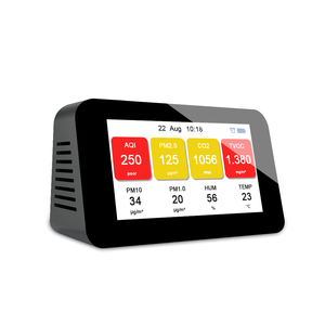 Medidor de CO2 Multifuncional, Analizador de Gases PM2.5 para Interiores, Detector de PM2.5, PM1.0, PM10, TVOC y CO2, Monitor de Calidad del Aire de Escritorio - Product Image 5