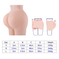 Pantalon Grossiste Effet Rehausseur de Fesses Grande Taille, Faux Fessier en Silicone, Rembourrage Hanches et Fesses Minceur en Silicone pour Crossdresser