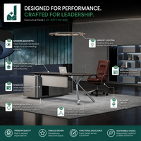 Bureau de direction de luxe pour PDG et managers, mobilier de bureau