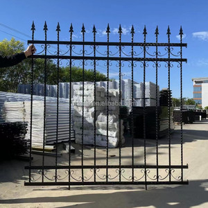 Aluminum Security <strong>Metal</strong> <strong>Fence</strong> <strong>Garden</strong> <strong>Panels</strong> Aluminum Alloy Courtyard <strong>Fence</strong> <strong>Panels</strong> Black - Product Image 2