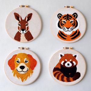 <span class=keywords><strong>Kit</strong></span> de Manualidades Creativas con Aguja Mágica para Animales, <span class=keywords><strong>Kit</strong></span> de <span class=keywords><strong>Bordado</strong></span> con Aguja Mágica para Principiantes con Aro de <span class=keywords><strong>Bordado</strong></span> - Product Image 1