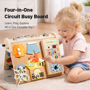 Juguete Educativo de Madera de Diseño Moderno, Tablero de Actividades Montessori, Venta Directa de Fábrica - Product Image 2