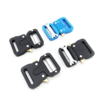 Conception personnalisée de boucle de ceinture tactique pour bagages à sangle en métal aluminium matériel boucle à dégagement latéral réglable