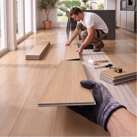 Plancher en vinyle de luxe imperméable, plancher en vinyle LVP, plancher en vinyle SPC, plancher en vinyle à clipser