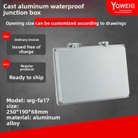 Caja de Conexiones FA17 de Aluminio Fundido con Acabado Arenado YQWEIG, Sin Nivel de Protección IP, 250x190x68mm, Sellado de Cables para Exteriores, China Continental