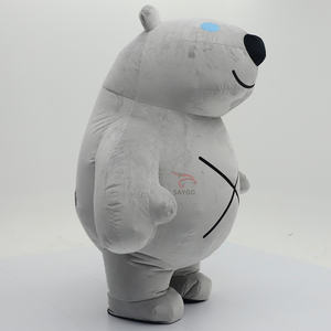 Costume de mascotte Grizzly et Ours gris pour événements et activités de location, 2,2 m, grande taille, pour adultes, tenue de performance, costumes de marche - Product Image 5