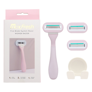 D957L ensemble <span class=keywords><strong>de</strong></span> rasoir à cinq lames avec cartouches <span class=keywords><strong>de</strong></span> rechange et <span class=keywords><strong>support</strong></span> <span class=keywords><strong>de</strong></span> <span class=keywords><strong>douche</strong></span> - Product Image 1