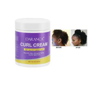 Wholesale Product Coconut Oil Anti Frizzy Curling Defining Enhancers Curl Hair Cream Curling Cream for Natural or Curly Hair
