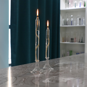 <span class=keywords><strong>Lampe</strong></span> à <span class=keywords><strong>huile</strong></span> longue en verre de style européen Bougeoir <span class=keywords><strong>chandelier</strong></span> transparent Décorations de table pour fête de mariage <span class=keywords><strong>Lampe</strong></span> à <span class=keywords><strong>huile</strong></span> en verre - Product Image 2