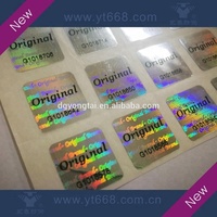 Autocollant adhésif en PET à effet holographique arc-en-ciel réfléchissant argenté, conçu sur mesure, fabriqué en matériau holographique