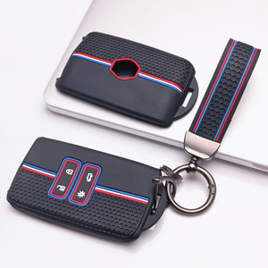 Funda para llave para <span class=keywords><strong>Renault</strong></span> Duster Laguna Zoe Koleos Kadjar Captur Fluence Latitude con llavero, accesorio para motocicleta, uso diario - Product Image 1