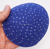 Fábrica de punto personalizado Kippah, ganchillo Kippa judío, Yarmulka, Kipot, Judaica Kipa, cabeza que cubre Kippot, Skullcap, boda Kipah