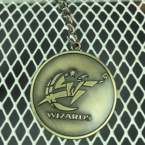 Porte-clés en métal NBA, cadeau pour les fans de basket-ball, mini porte-clés avec symbole d'équipe de basket-ball, porte-clés Rocket Warrior Laker, pendentif pour sac à dos, objet de collection - Product Image 5