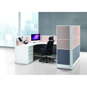 One Stop Modern <span class=keywords><strong>Co</strong></span> Espacios DE TRABAJO Insonorizados Modular Oficina Cubículo Estación DE TRABAJO Escritorio Muebles de oficina Mesa Estaciones de trabajo de oficina - Product Image 2